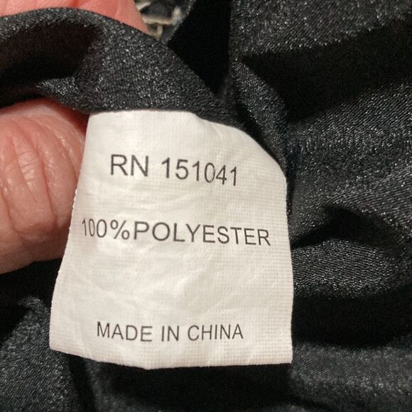 Few Moda Steel gray lace dress with black lace accents-Fits a small - Picture 10 of 12